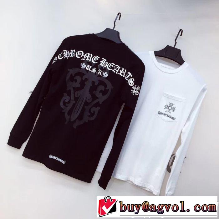 秋冬セールクロムハーツ CHROME HEARTS  長袖/Tシャツ大胆なデザイン 2色可選2018最高ランキング