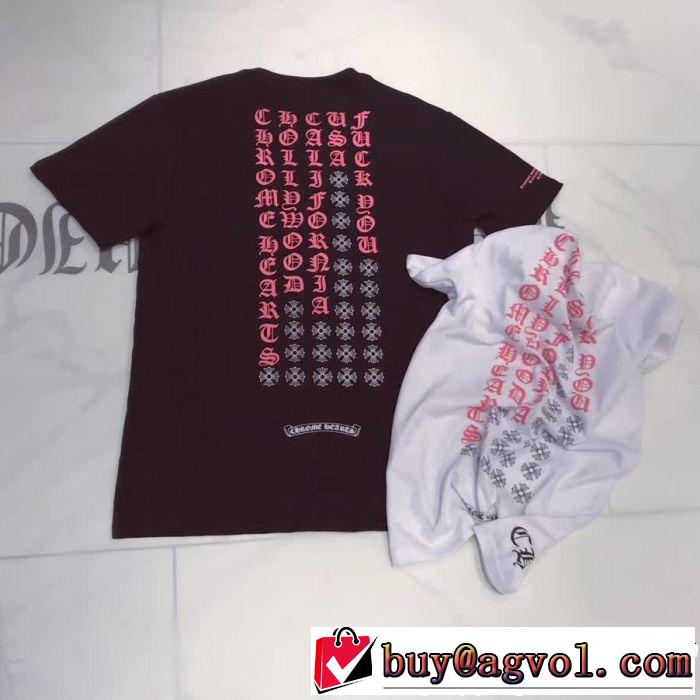 吸汗速乾クロムハーツ ファッションスタッズCHROME HEARTS 半袖/Tシャツ 2色可選今季大人気新作登場