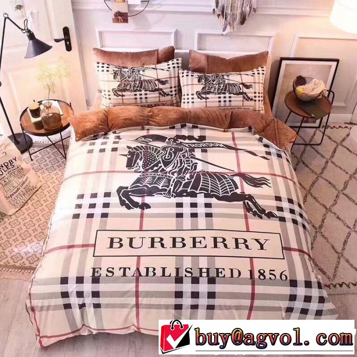 暖かな着心地 バーバリー2018新品入荷 BURBERRY寝具 4点セット現代的な印象