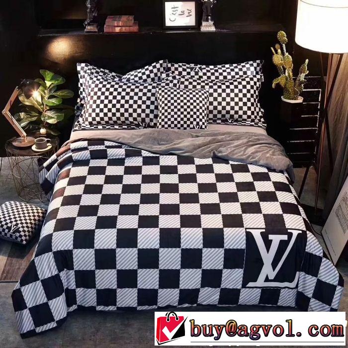 ファッション度アップ LOUIS VUITTON 寝具 4点セット 高感度アイテム ルイ ヴィトン