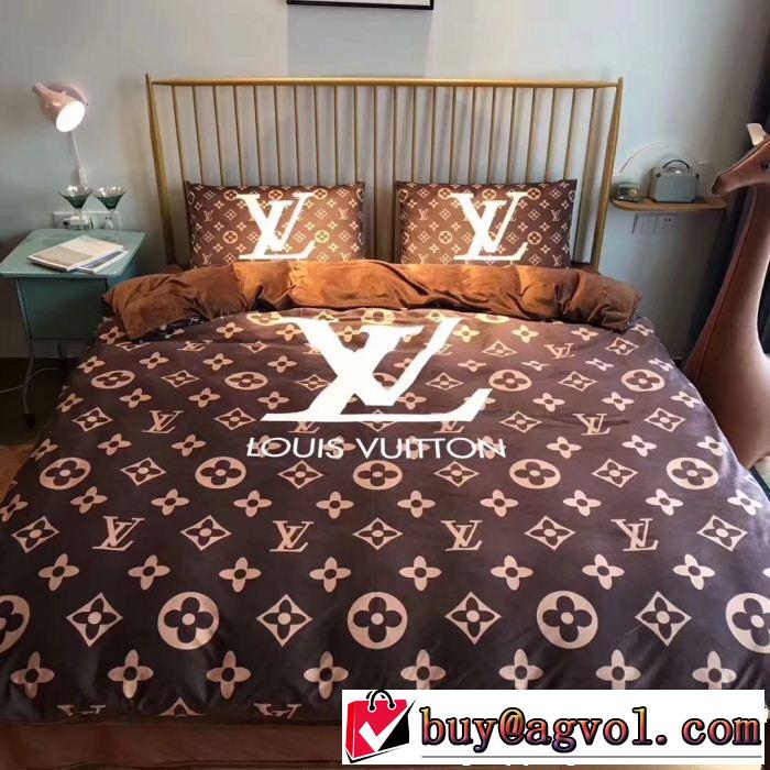 お買い得 LOUIS VUITTON 2018秋冬の定番新品到来! 寝具 4点セット ルイ ヴィトン