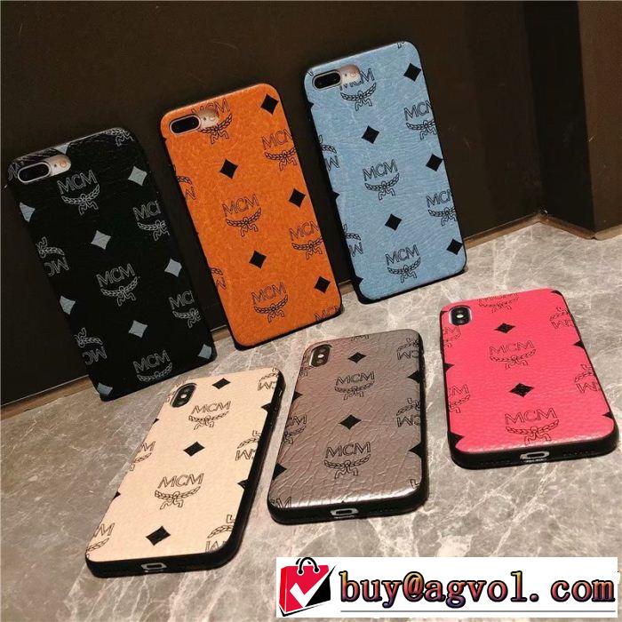 人気セール新作MCMエム シー エム コピーロゴモノグラムiPhoneXRケース耐衝撃おしゃれスマホケース携帯ケース全6色