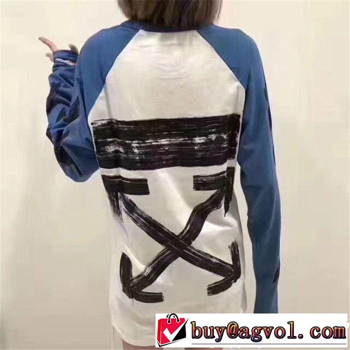  ファッショニスタ愛用 長袖/Tシャツ2018年秋冬入荷 Off-White オフホワイト大人っぽく知的な
