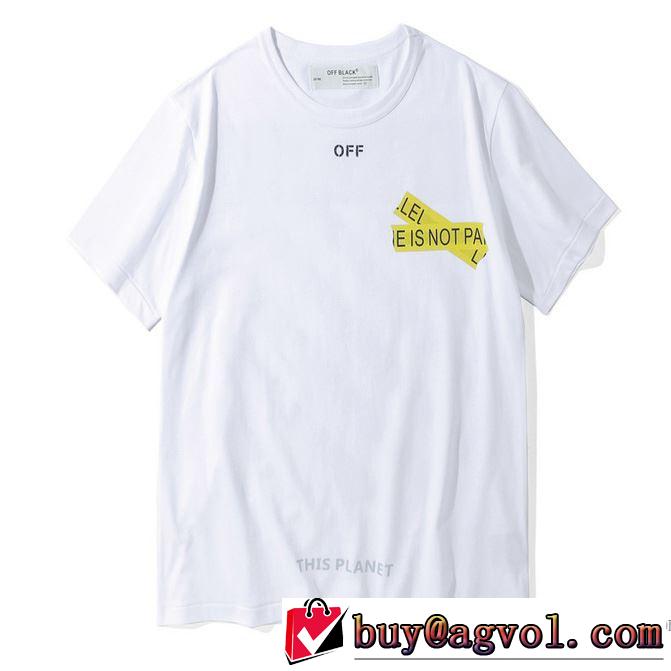 Off-White オフホワイト大人のおしゃれに 2色可選Tシャツ/半袖2018春夏新作