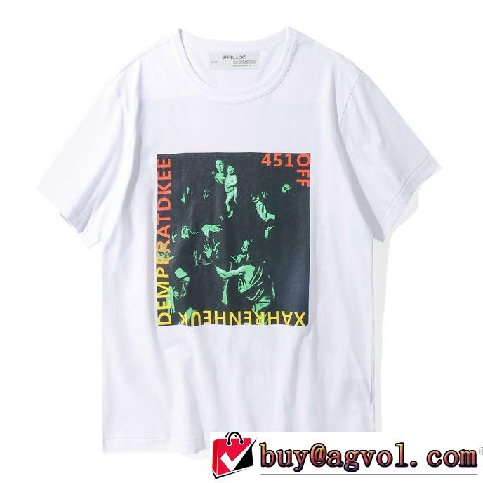 Tシャツ/半袖2018春夏新作 Off-White オフホワイト超人気美品◆2色可選