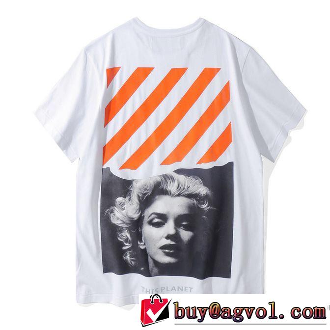 【激安】2018春夏新作2色可選 Off-White オフホワイト Tシャツ/半袖高級感演出