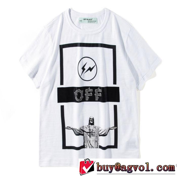 最旬アイテム 2018春夏新作Off-White オフホワイトTシャツ/半袖2色可選