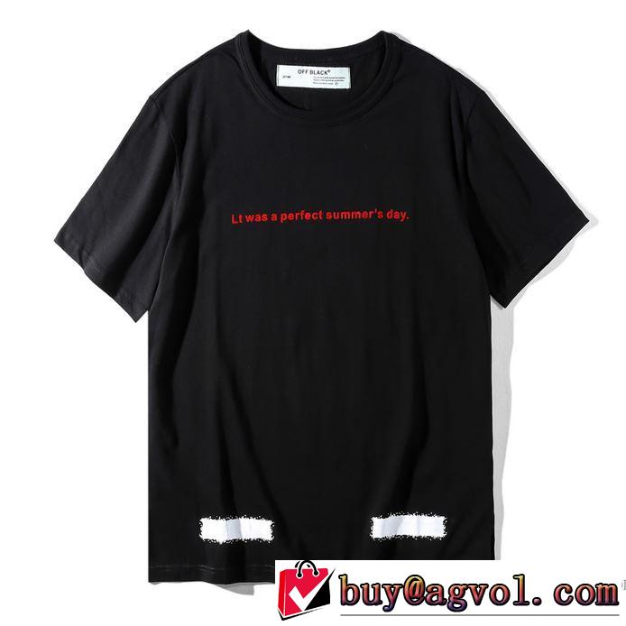 Tシャツ/半袖2018春夏新作 Off-White オフホワイト 抜群の雰囲気が作れる!3色可選