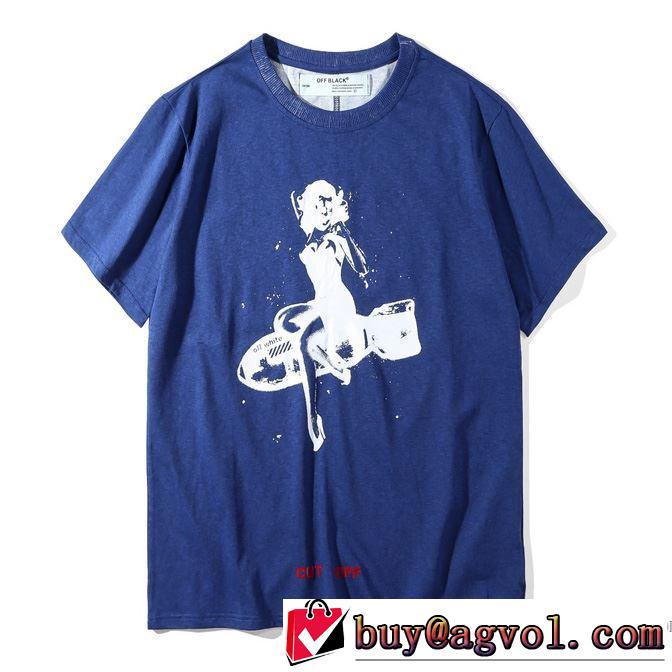 高級感溢れるデザイン 2018春夏新作Off-White オフホワイトTシャツ/半袖3色可選