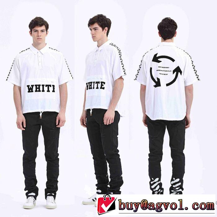 注目のアイテム 2018春夏新作Off-White オフホワイトTシャツ/半袖2色可選定番人気