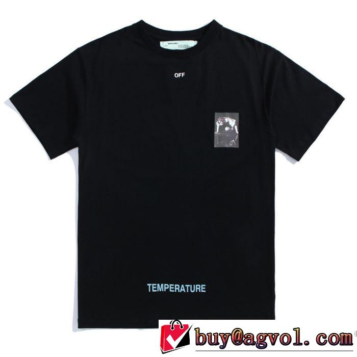 2018春夏新作2色可選 Off-White オフホワイト Tシャツ/半袖落ち着いた感覚