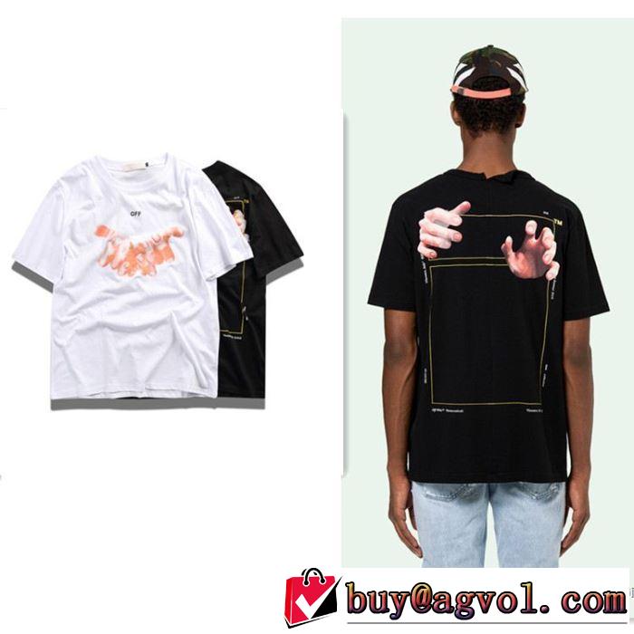 2色可選 快適な着心地 Off-White オフホワイト 半袖Tシャツ 圧倒的人気新着 2018最高ランキング