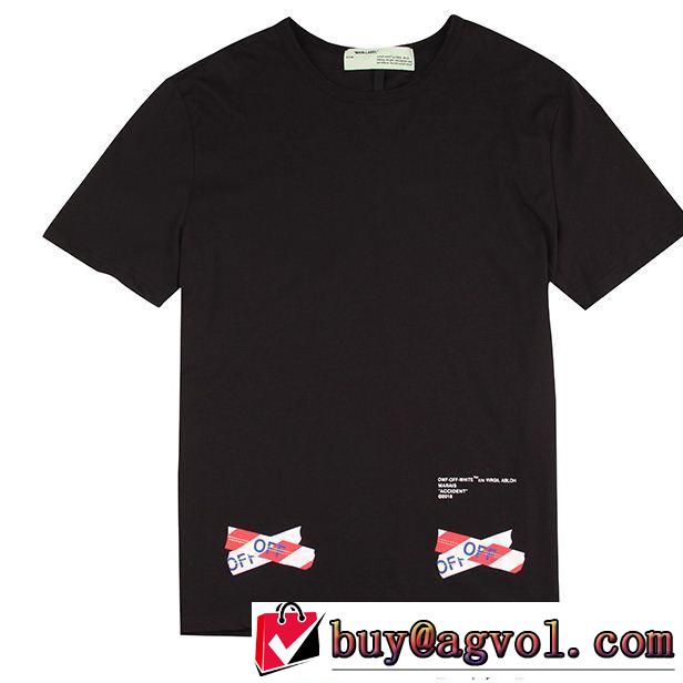 オフホワイト 2色可選今季新作登場美品*入手困難 半袖Tシャツ Off-White