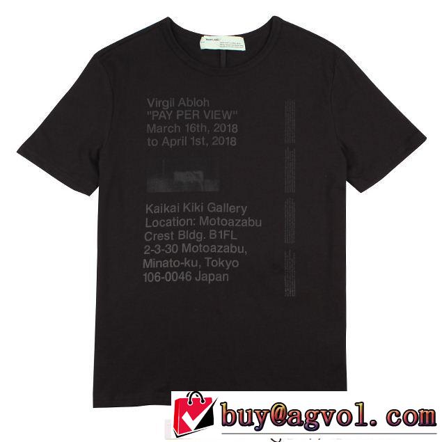 人目を引く存在感半袖Tシャツ 2018年春夏入荷 Off-White オフホワイト
