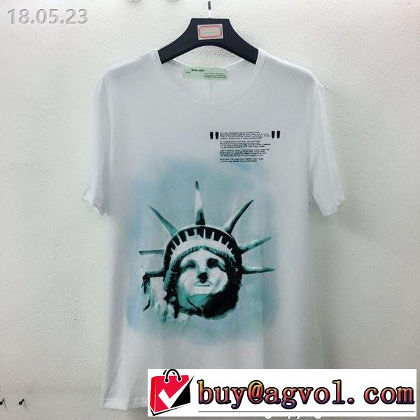 毎年流行り定番アイテムおすすめ Off-White オフホワイトすっかり定番化 半袖Tシャツ