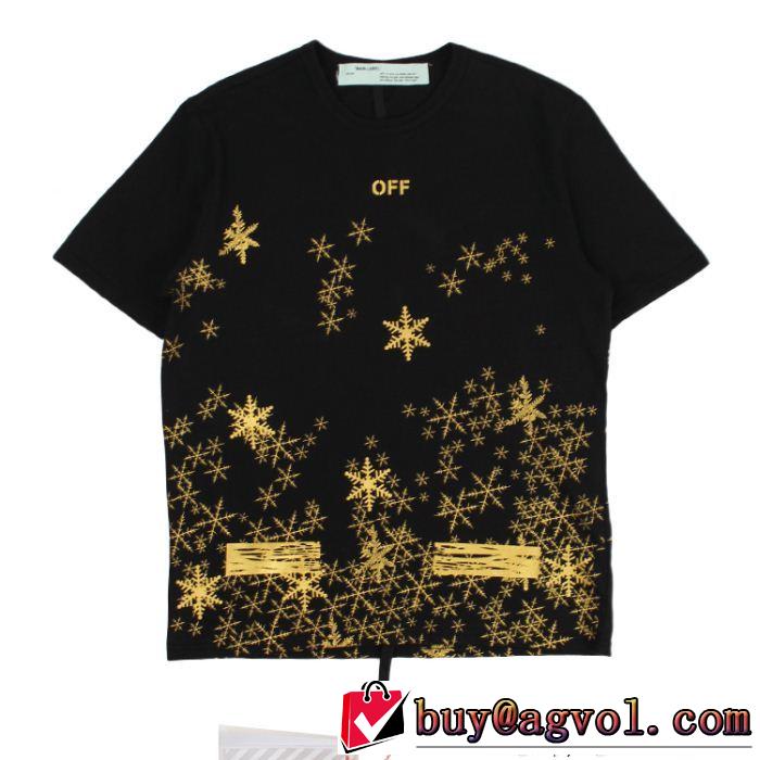 自分らしいスタイリング Off-White オフホワイト 2色可選2018年春夏シーズン半袖Tシャツ