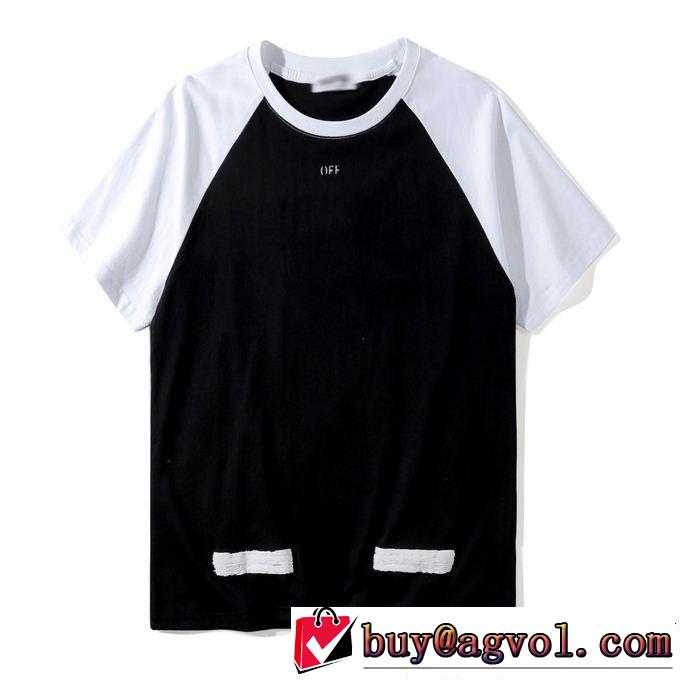 2018最高ランキング Tシャツ/半袖 Off-White オフホワイトネット販売限定 2色可選