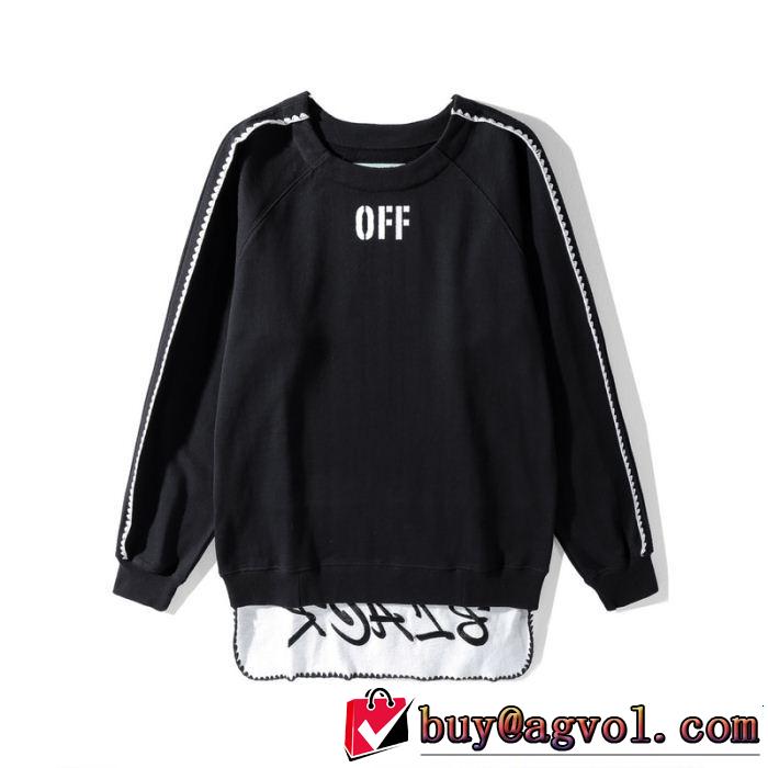 秋冬セール Off-White オシャレを満喫できる オフホワイト 2018最安値！プルオーバーパーカー