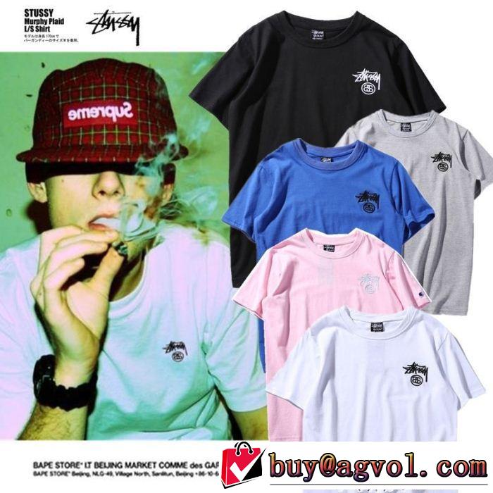 2018【SALE！】 人目を引く存在感 ステューシー STUSSY 半袖Tシャツ 多色可選