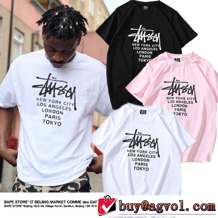 3色可選 2018夏の定番新品到来! ステューシー STUSSY 半袖Tシャツ 現代的な印象
