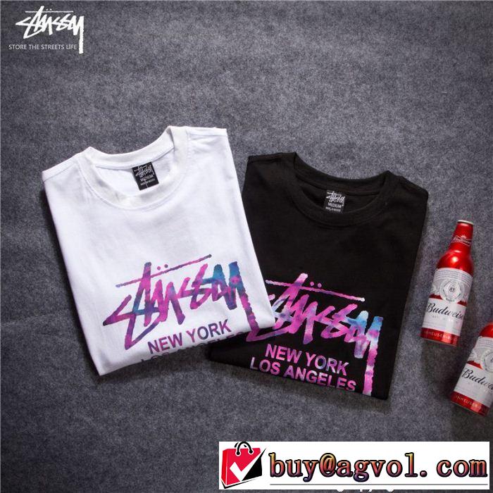 2018年春夏入荷 有名人同じアイテム ステューシー STUSSY 2色可選 半袖Tシャツ
