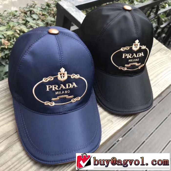 プラダ PRADA キャップ 2018春夏新作 2色可選 【人気ブログ掲載】