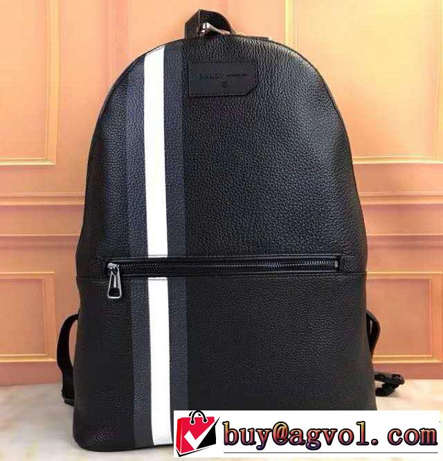BALLYバリー コピーGATTESメンズブラックシンセティックバックパック6224068黒リュックサック数量限定低価