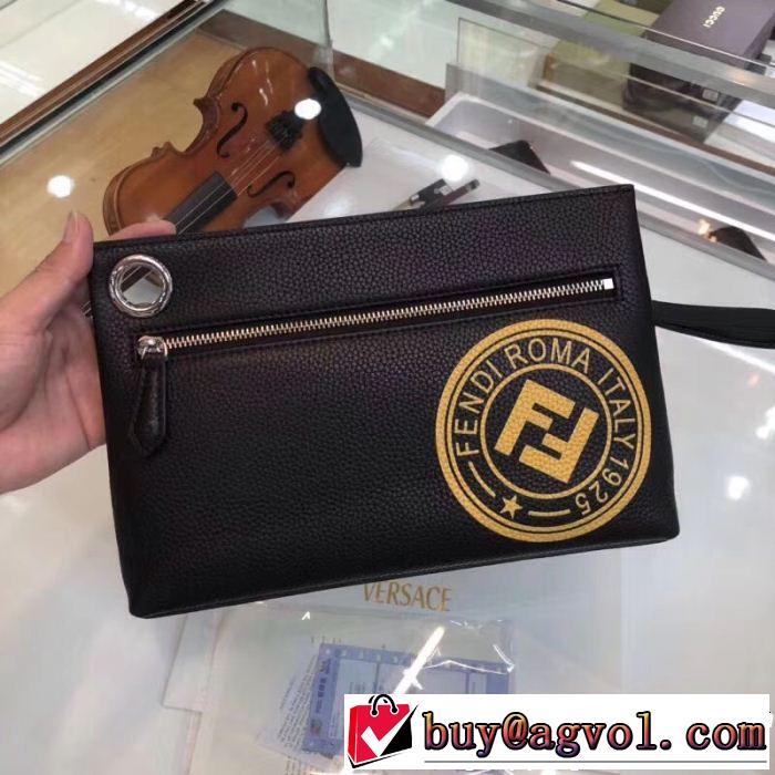  毎年流行り定番アイテムおすすめ クラッチバッグ フェンディ FENDI 2色可選 期間限定SALE