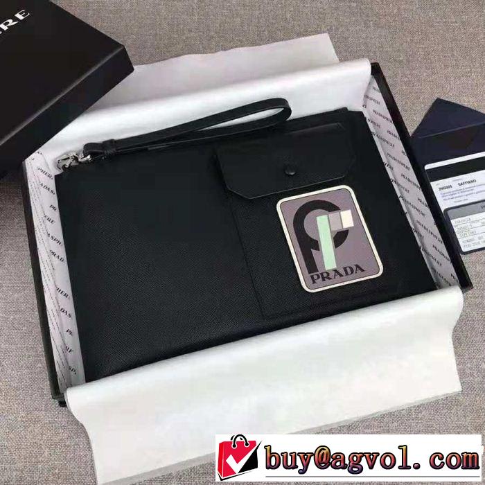 PRADA 2色可選 ポーチ希少性の高い 2018年秋冬シーズン プラダ 大胆なデザイン