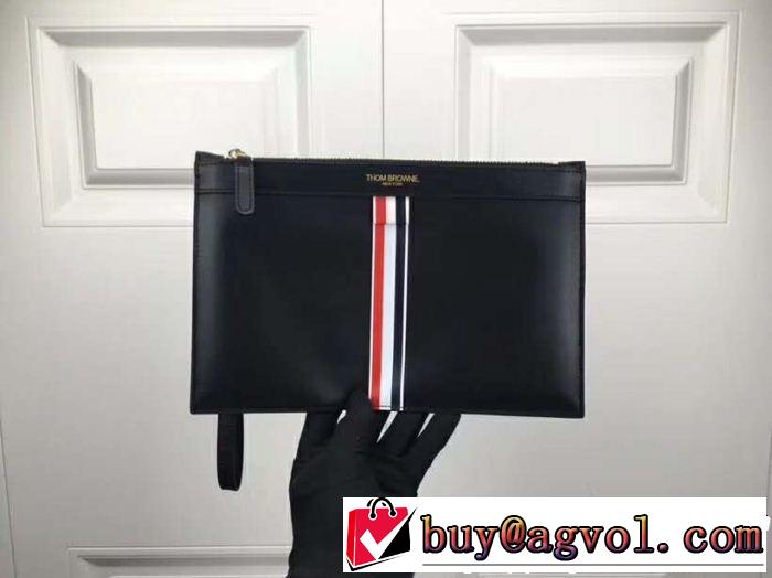  大胆なデザイン トムブラウン THOM BROWNE 2018秋冬の定番新品到来!  数量限定再入荷 クラッチバッグ