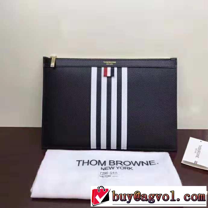 オシャレを満喫できるトムブラウン国内完売 THOM BROWNE ポーチ 2018【SALE！】