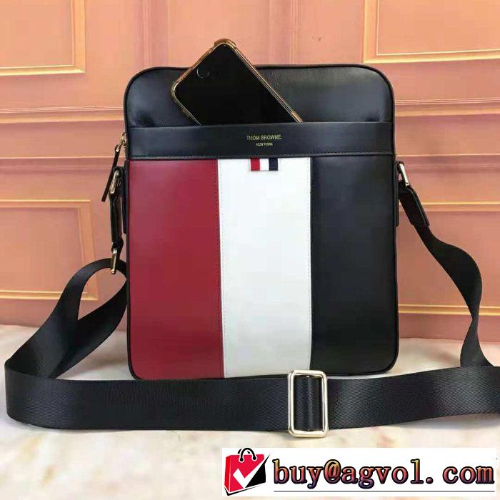 秋冬大活躍 ショルダーバッグ トムブラウン 2018年秋冬入荷 THOM BROWNE 美品*入手困難