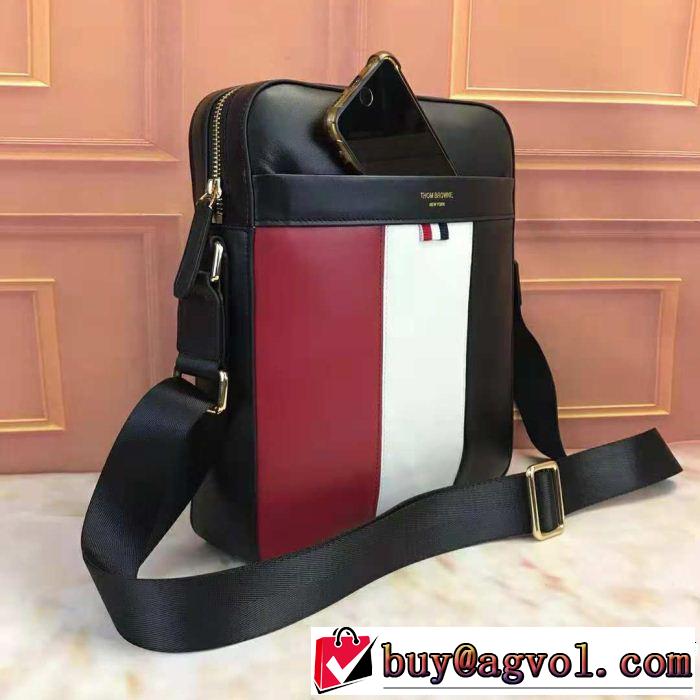 秋冬大活躍 ショルダーバッグ トムブラウン 2018年秋冬入荷 THOM BROWNE 美品*入手困難