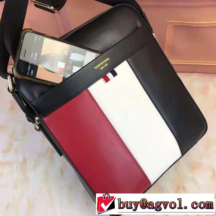 秋冬大活躍 ショルダーバッグ トムブラウン 2018年秋冬入荷 THOM BROWNE 美品*入手困難