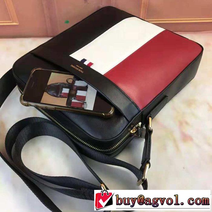 秋冬大活躍 ショルダーバッグ トムブラウン 2018年秋冬入荷 THOM BROWNE 美品*入手困難