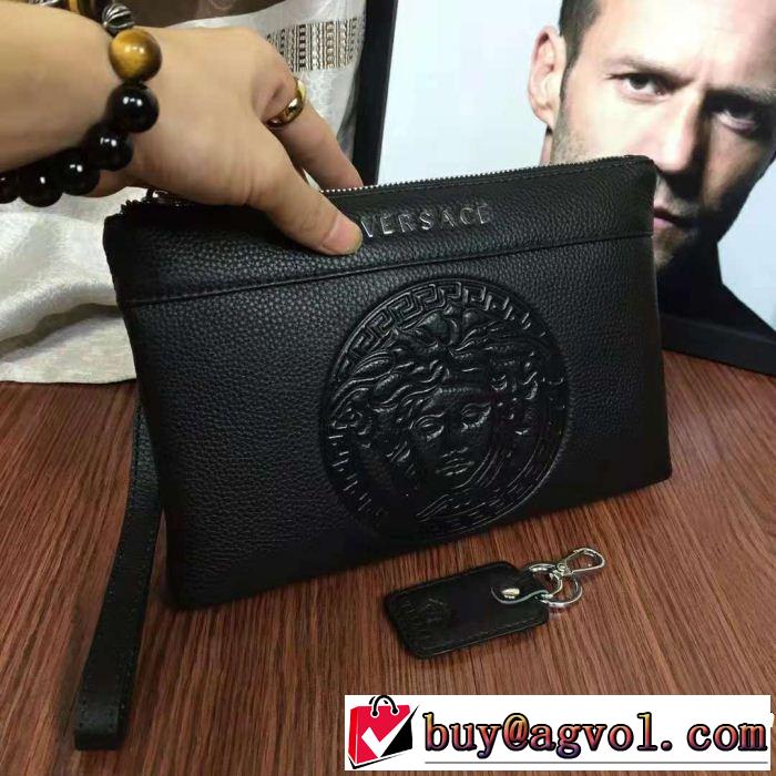 ポーチ2018人気の主流アイテム ヴェルサーチ 現代的な印象 VERSACE 海外先行発売！