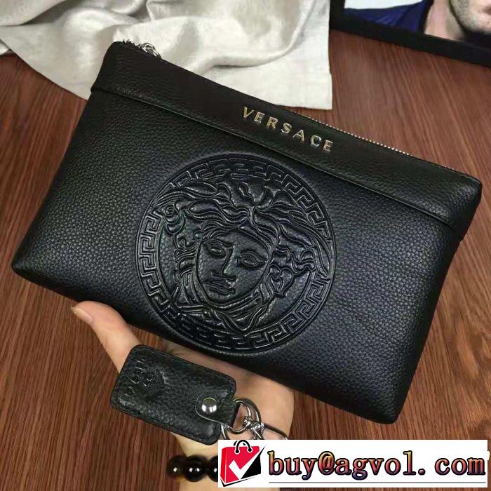 ポーチ2018人気の主流アイテム ヴェルサーチ 現代的な印象 VERSACE 海外先行発売！
