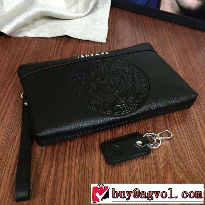 ポーチ2018人気の主流アイテム ヴェルサーチ 現代的な印象 VERSACE 海外先行発売！