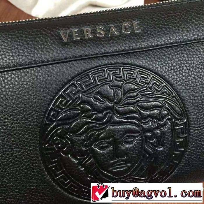 ポーチ2018人気の主流アイテム ヴェルサーチ 現代的な印象 VERSACE 海外先行発売！