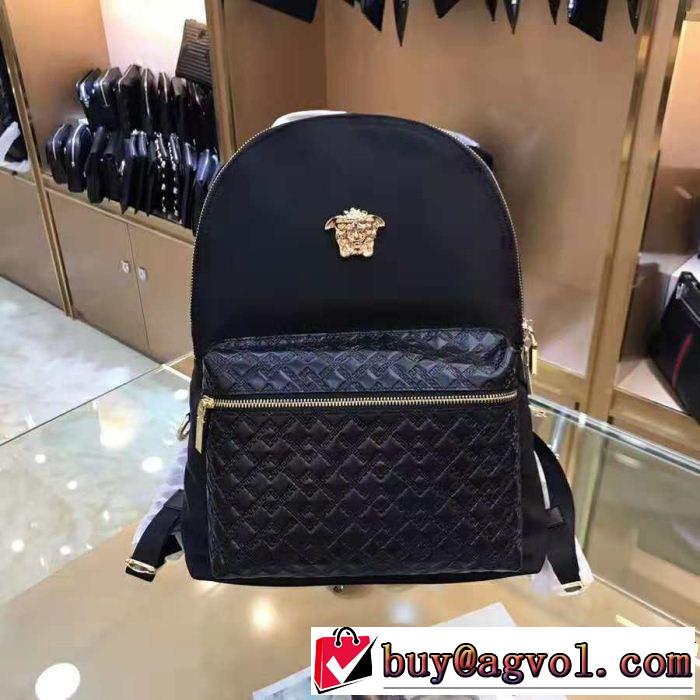 ヴェルサーチ2018【SALE！】 圧倒的人気新着 VERSACE リュック、バックパック有名人同じアイテム