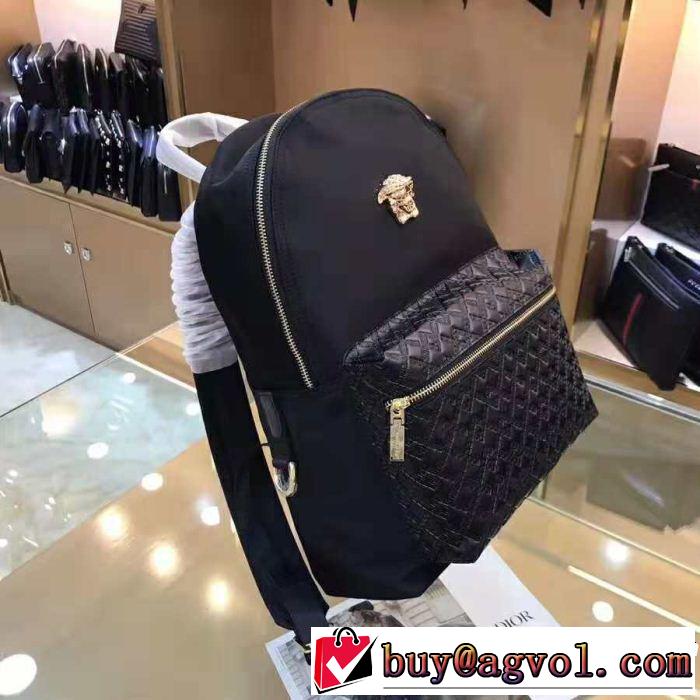 ヴェルサーチ2018【SALE！】 圧倒的人気新着 VERSACE リュック、バックパック有名人同じアイテム