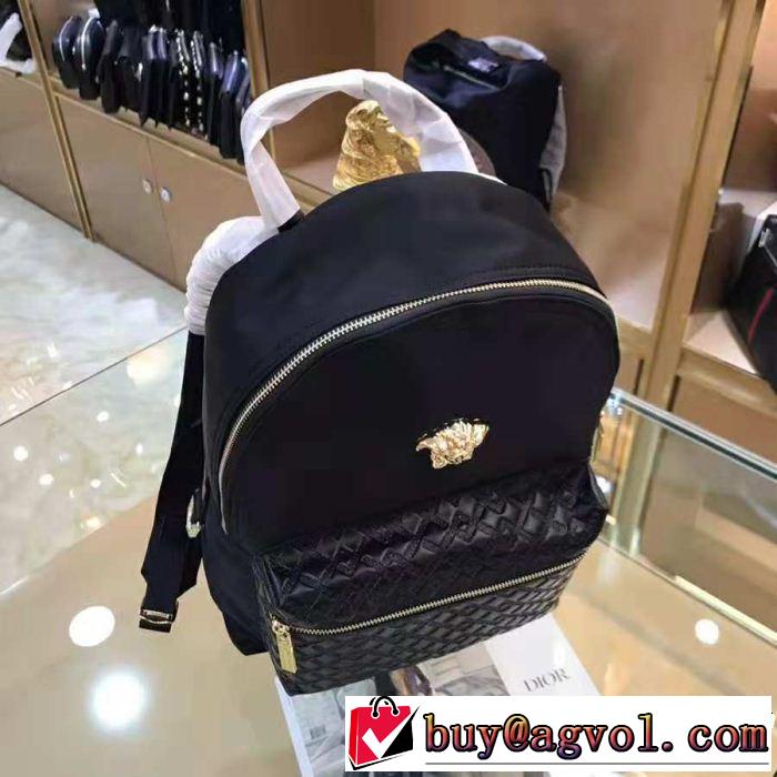 ヴェルサーチ2018【SALE！】 圧倒的人気新着 VERSACE リュック、バックパック有名人同じアイテム