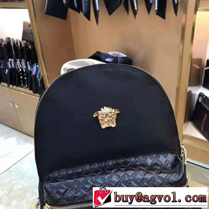 ヴェルサーチ2018【SALE！】 圧倒的人気新着 VERSACE リュック、バックパック有名人同じアイテム