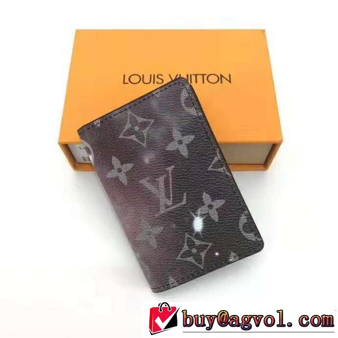 有名人同じアイテム LOUIS VUITTON  超お買い得 ルイ ヴィトン 二つ折り財布2018【SALE！】