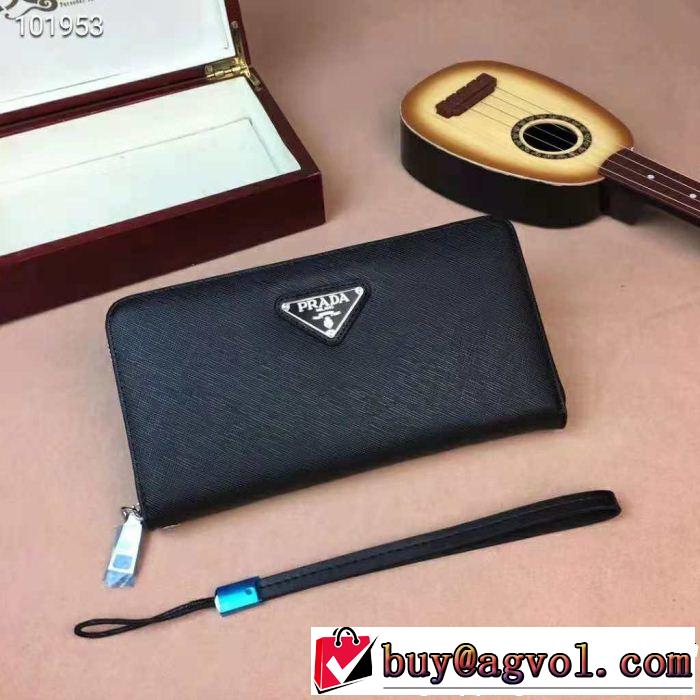 話題の新作到着！PRADA プラダ キレイめおしゃれ高級感が漂う 長財布 18ＳＳ美品