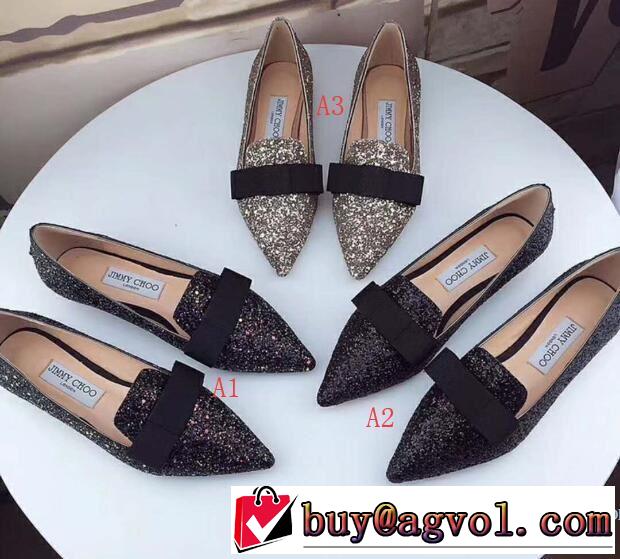  大流行中 3色選択可ジミーチュウ JIMMY CHOO 2018春夏新作レディース ローヒール