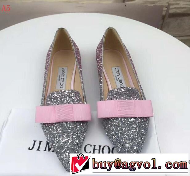 大流行中 3色選択可ジミーチュウ JIMMY CHOO 2018春夏新作レディース ローヒール