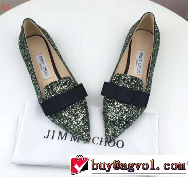 大流行中 3色選択可ジミーチュウ JIMMY CHOO 2018春夏新作レディース ローヒール