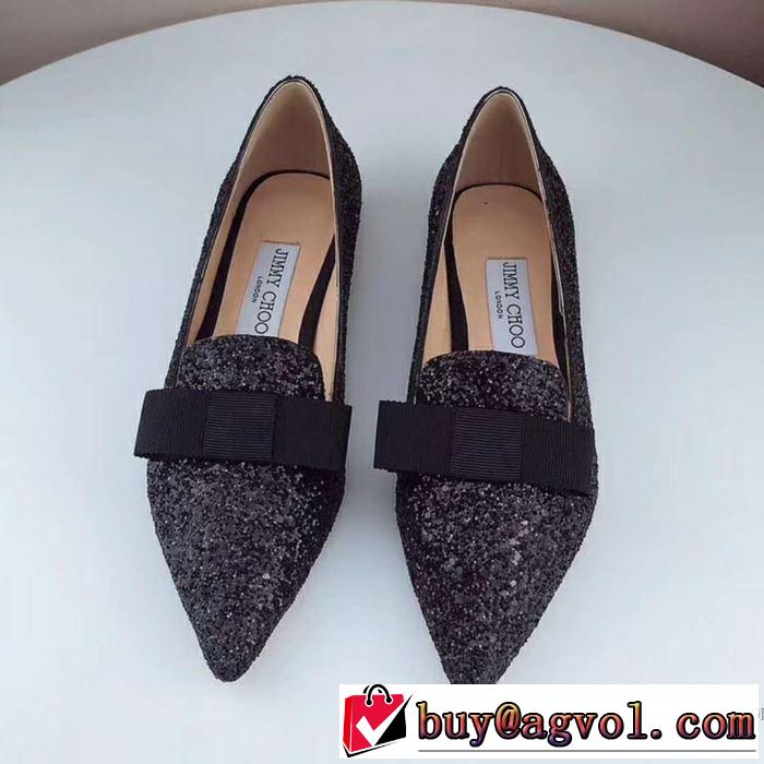 大流行中 3色選択可ジミーチュウ JIMMY CHOO 2018春夏新作レディース ローヒール