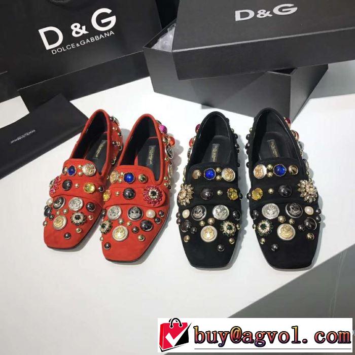 ドルチェ＆ガッバーナ Dolce&Gabbana 2色可選品質にこだわり 2018春夏新作 レディース シューズ